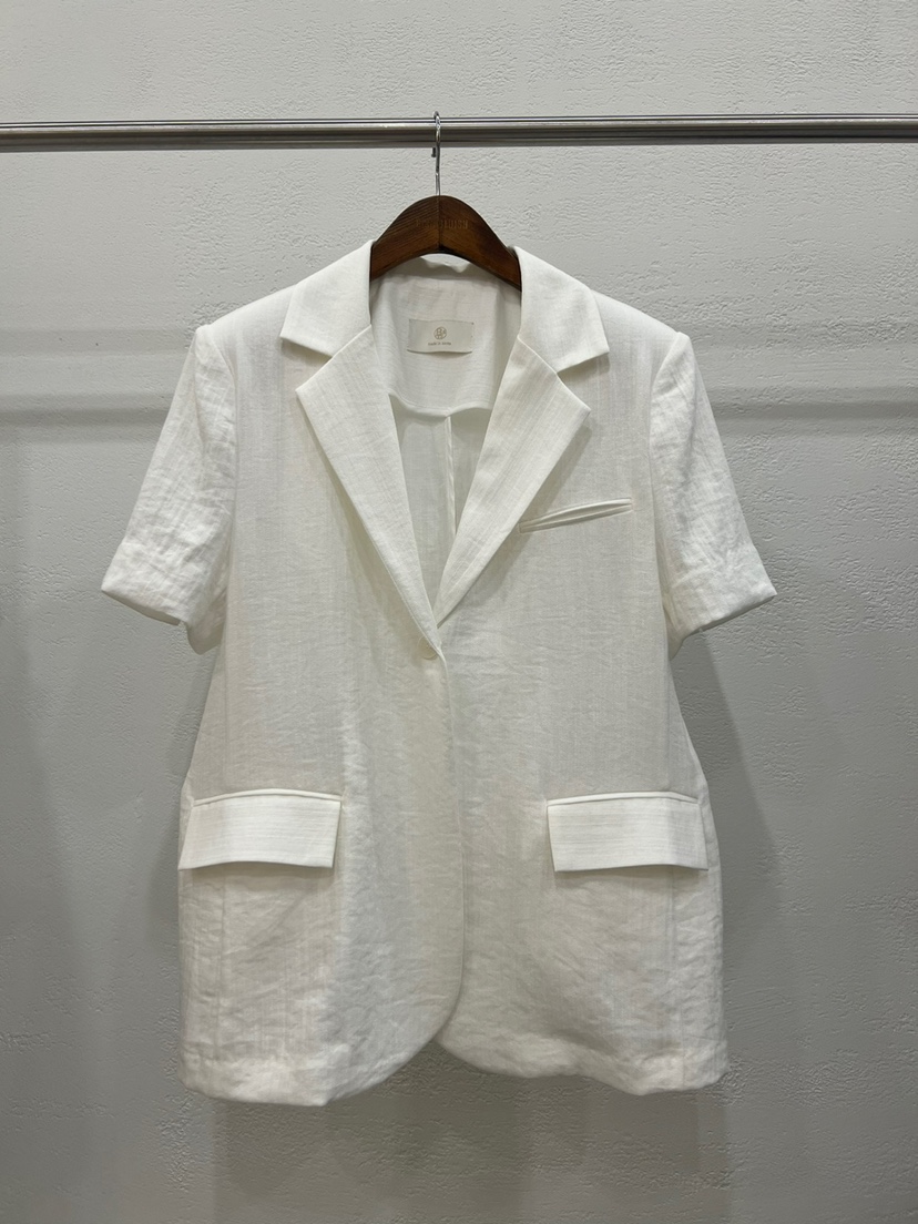 BANI BLUBH韓國直郵女裝新品時尚真品人氣休閑24春夏套裝亞麻BANI BLUSH套裝圖色3