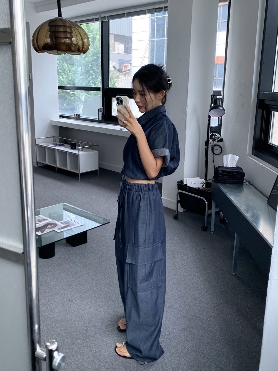 BONHEUR直郵韓國代購女裝新款真品職業休閑推薦休閑褲工裝褲CHARMING休閑褲