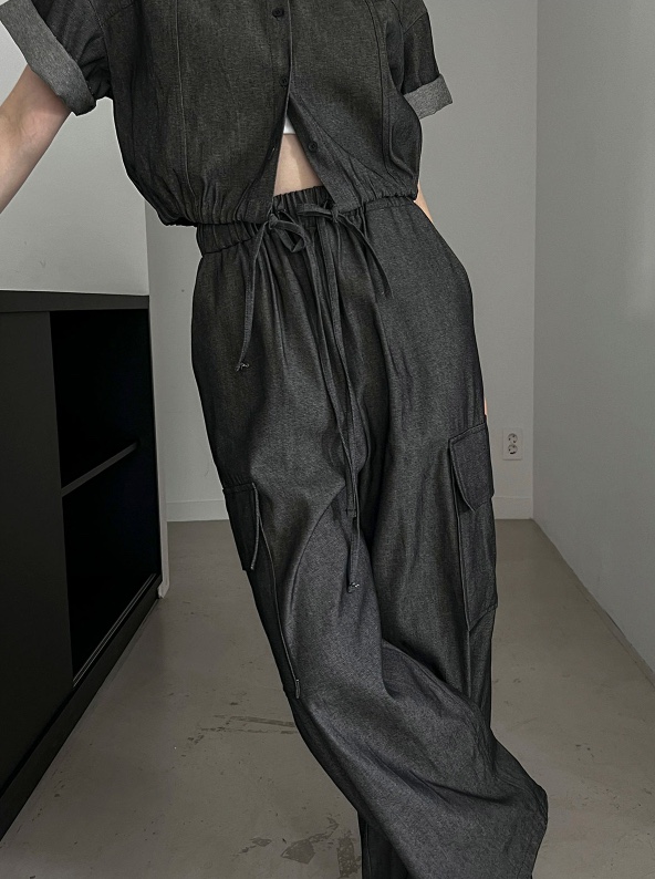 BONHEUR直郵韓國代購女裝新款真品職業休閑推薦休閑褲工裝褲CHARMING休閑褲