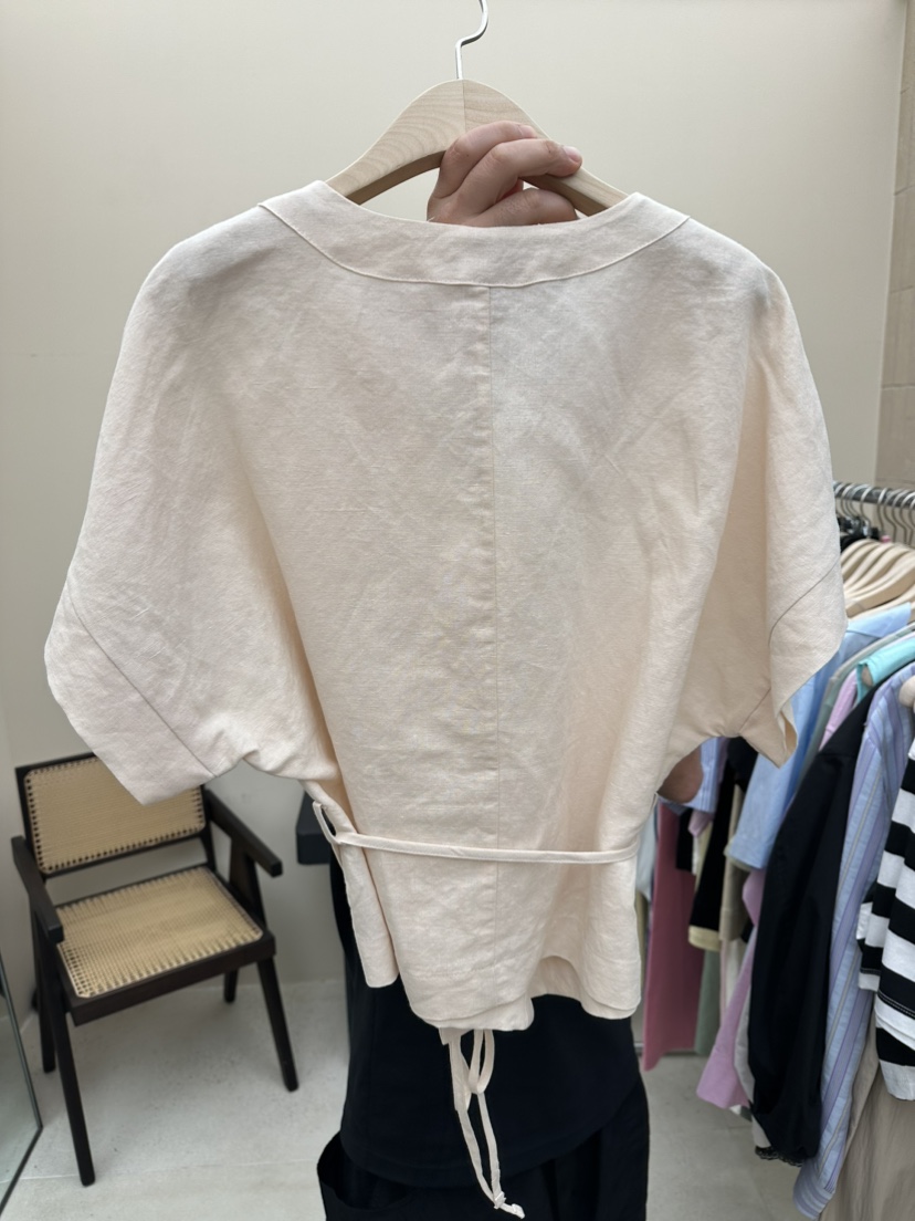 FOSET韓國直郵東大門代購女裝新款人氣推薦真品外套打折亞麻FOSET外套