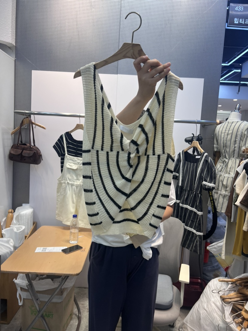 HIPTIQUE韓國直郵東大門代購女裝新品休閑24春夏吊帶背心BLOOM-Q吊帶/背心圖色3