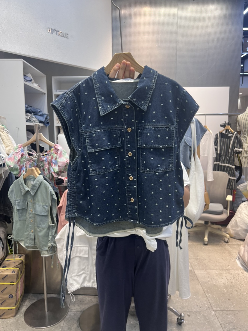 HIPTIQUE韓國直郵女裝新款熱賣24春夏真品職業推薦時尚馬甲BLOOM-Q馬甲