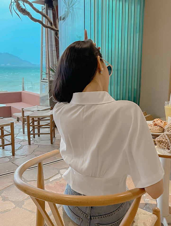 LEA/ASHER-J韓國直郵東大門實拍女士新品熱賣人氣襯衫蕾絲衫이향襯衫/蕾絲衫