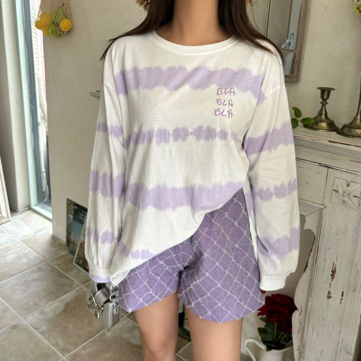 MARS韓國直郵東大門實拍女裝新款推薦24秋夏休閑職業長袖T恤mars長袖T恤