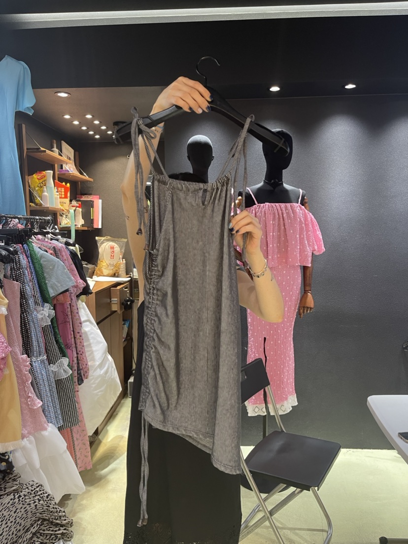 Chavi韓國直郵東大門實拍女裝新款24春夏推薦真品吊帶背心CHAVI吊帶/背心