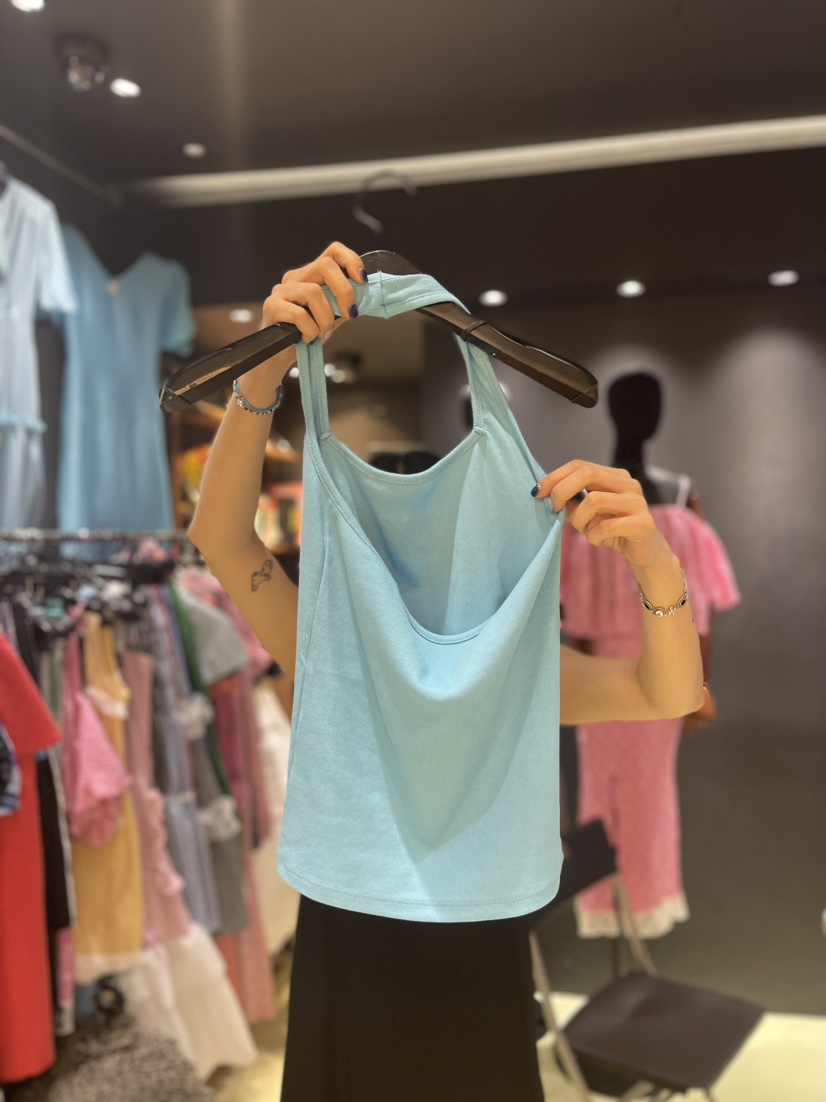 Chavi韓國直郵東大門實拍女裝新品24春夏熱賣人氣吊帶背心CHAVI吊帶/背心