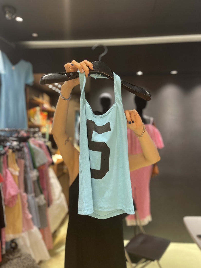 Chavi韓國直郵東大門實拍女裝新品24春夏熱賣人氣吊帶背心CHAVI吊帶/背心圖色2