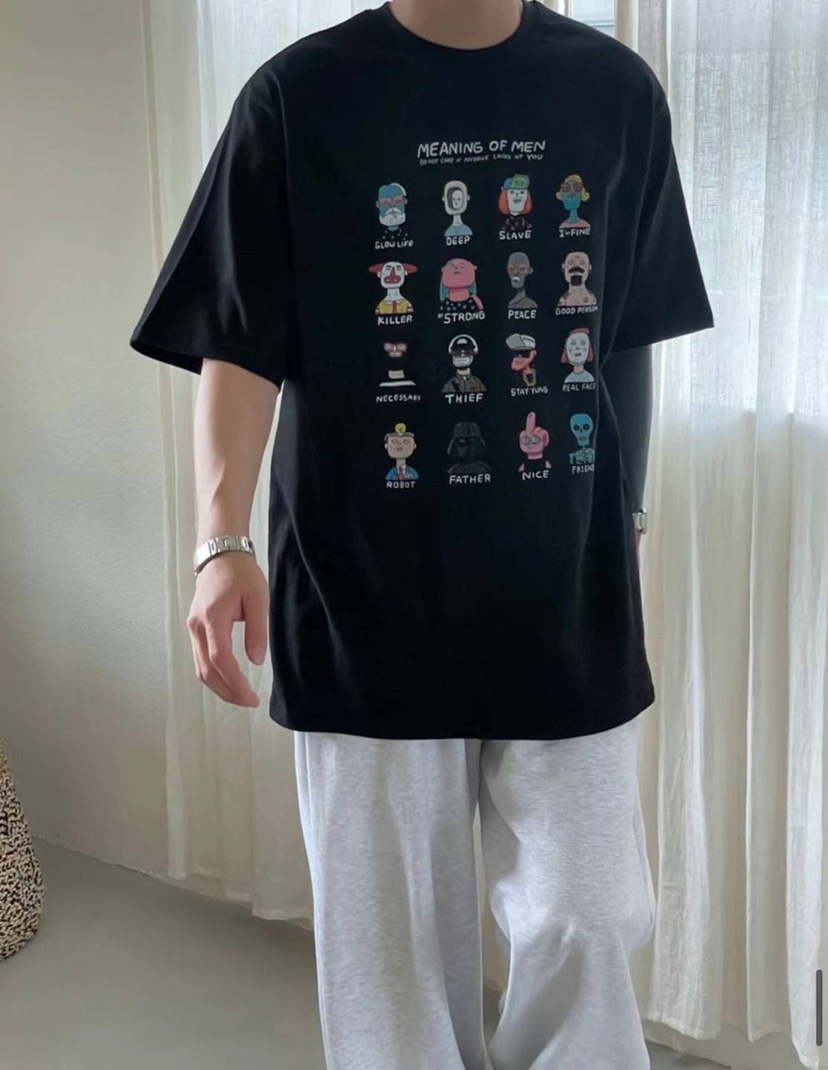 HAZZLE-男裝韓國直郵東大門實拍女裝新款時尚熱賣真品24秋夏T恤HAZZLET恤