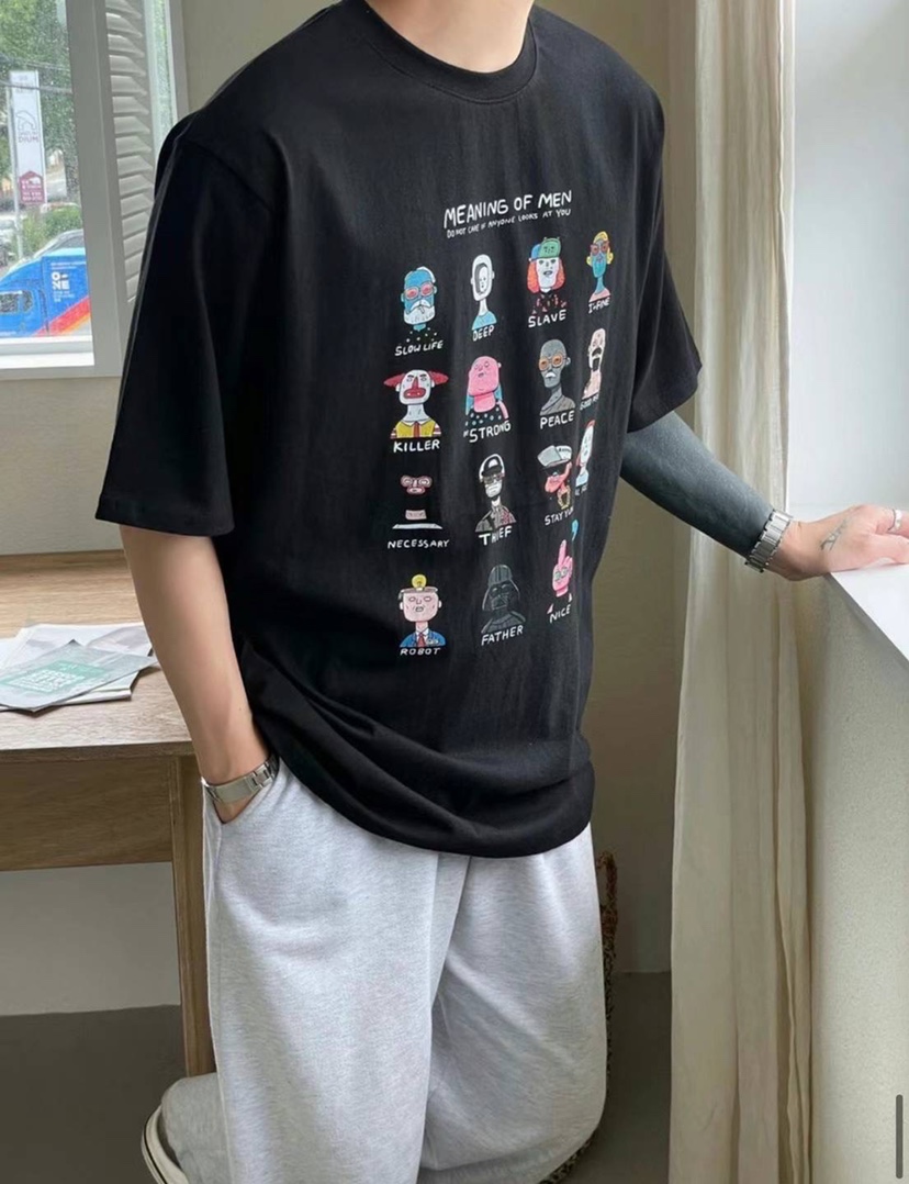 HAZZLE-男裝韓國直郵東大門實拍女裝新款時尚熱賣真品24秋夏T恤HAZZLET恤