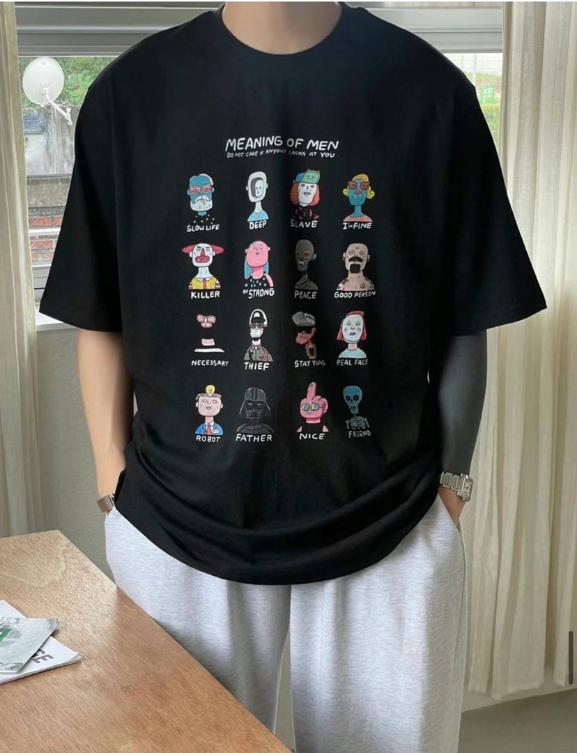 HAZZLE-男裝韓國直郵東大門實拍女裝新款時尚熱賣真品24秋夏T恤HAZZLET恤圖色2