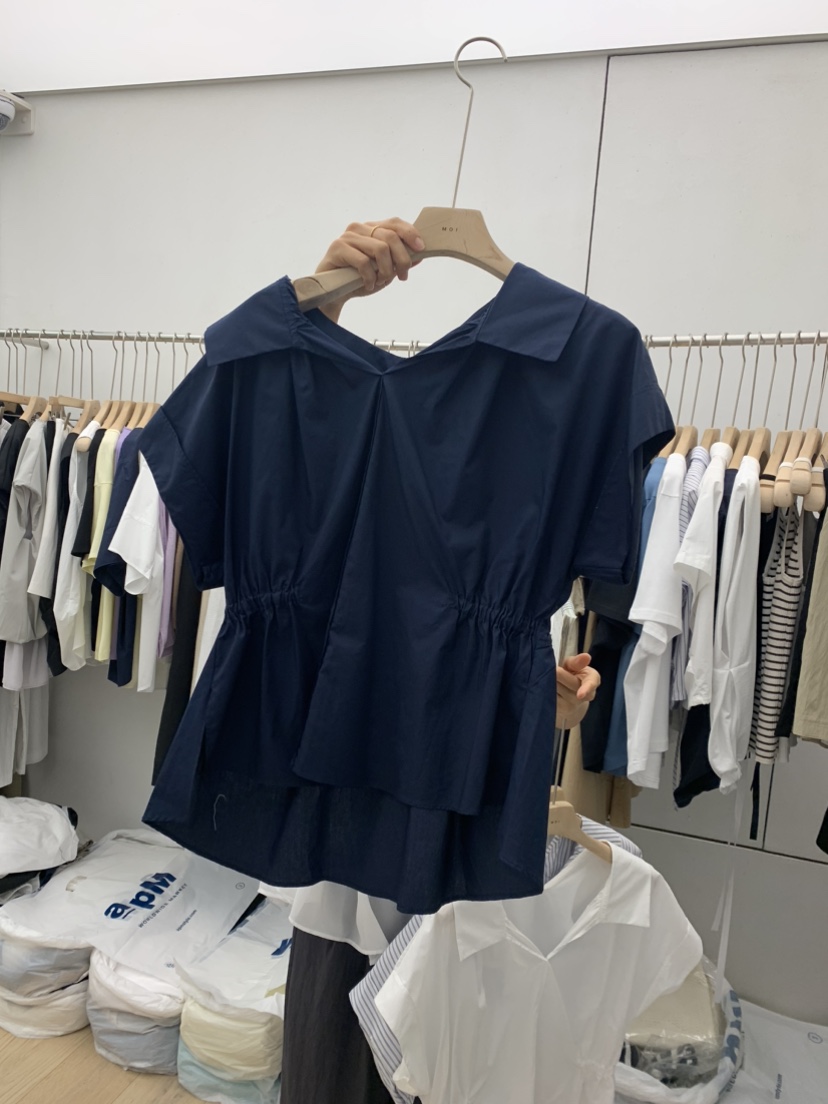 MOI直郵韓國代購女裝新品職業時尚人氣休閑真品推薦襯衫蕾絲衫MOI-A襯衫/蕾絲衫圖色3