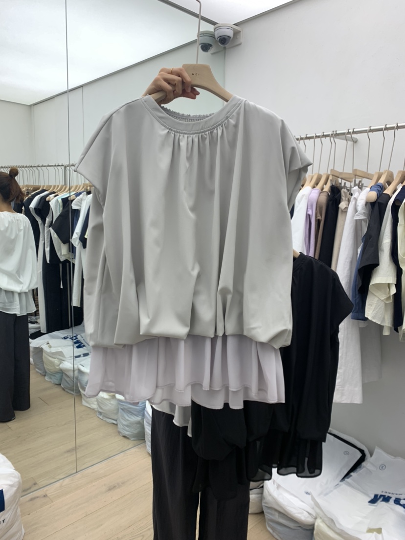 MOI韓國直郵東大門實拍女裝新品人氣推薦時尚職業襯衫蕾絲衫MOI-A襯衫/蕾絲衫