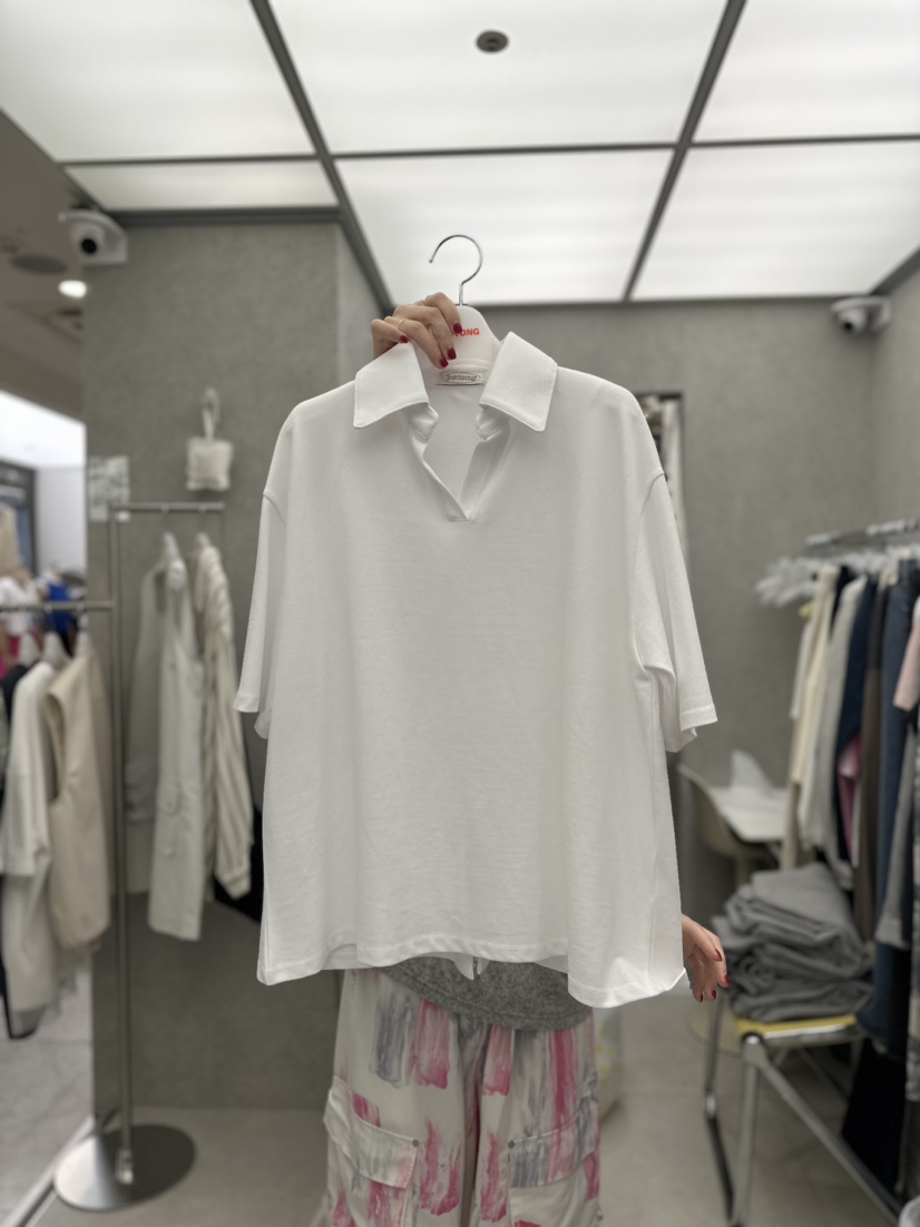 BOTONG直郵韓國代購女裝新款推薦24秋夏職業真品時尚休閑T恤BOTONGT恤圖色1