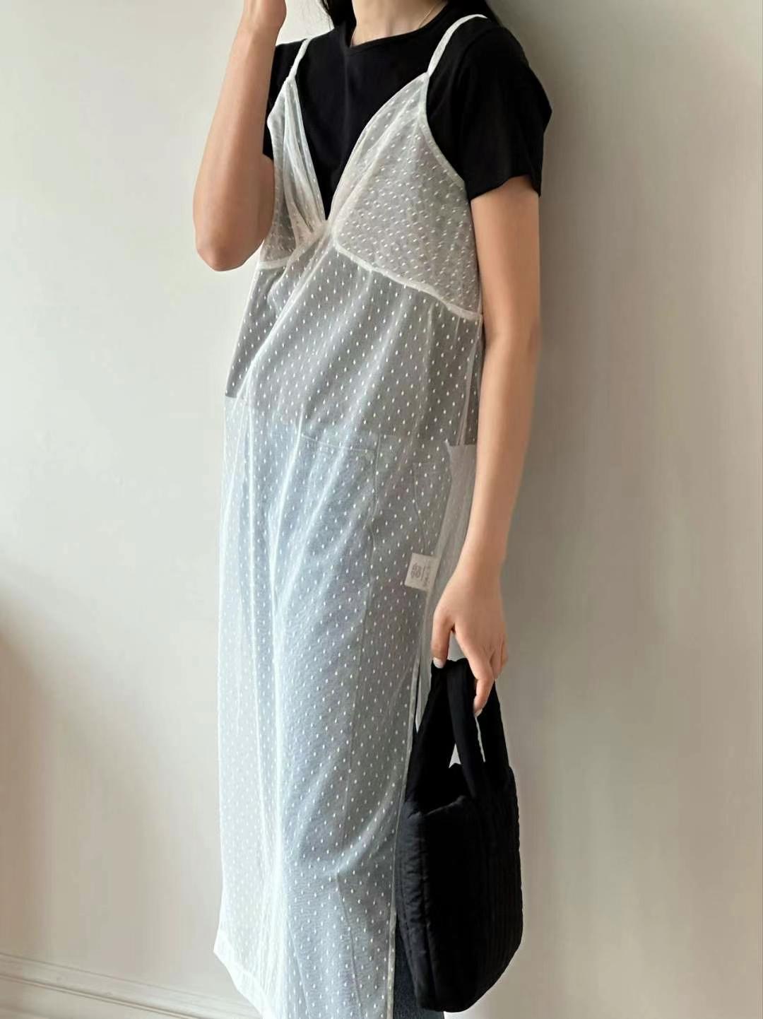BLANK韓國直郵東大門代購女裝新款24秋夏真品人氣休閑連衣裙BUTTON 12連衣裙圖色2