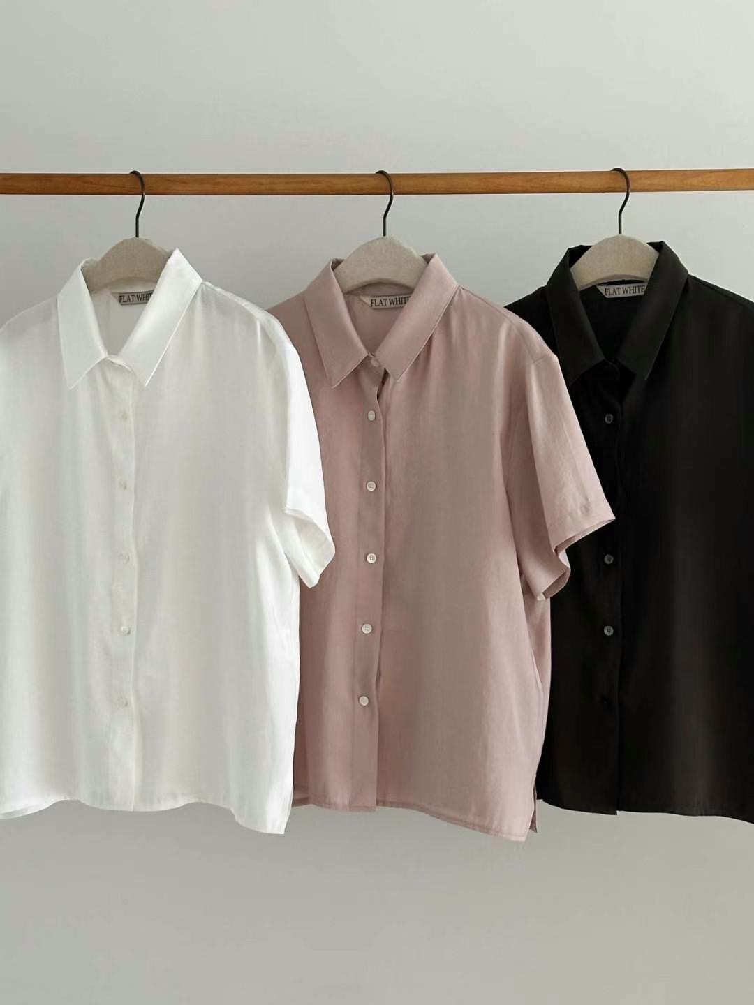 BLANK直郵韓國代購女士新款熱賣時尚職業真品人氣襯衫蕾絲衫BUTTON 12襯衫/蕾絲衫
