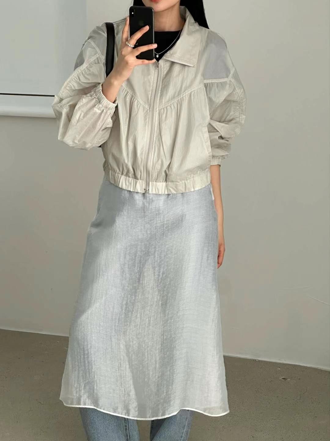BLANK韓國直郵女士新品24秋夏熱賣人氣休閑推薦職業時尚夾克BUTTON 12夾克圖色3