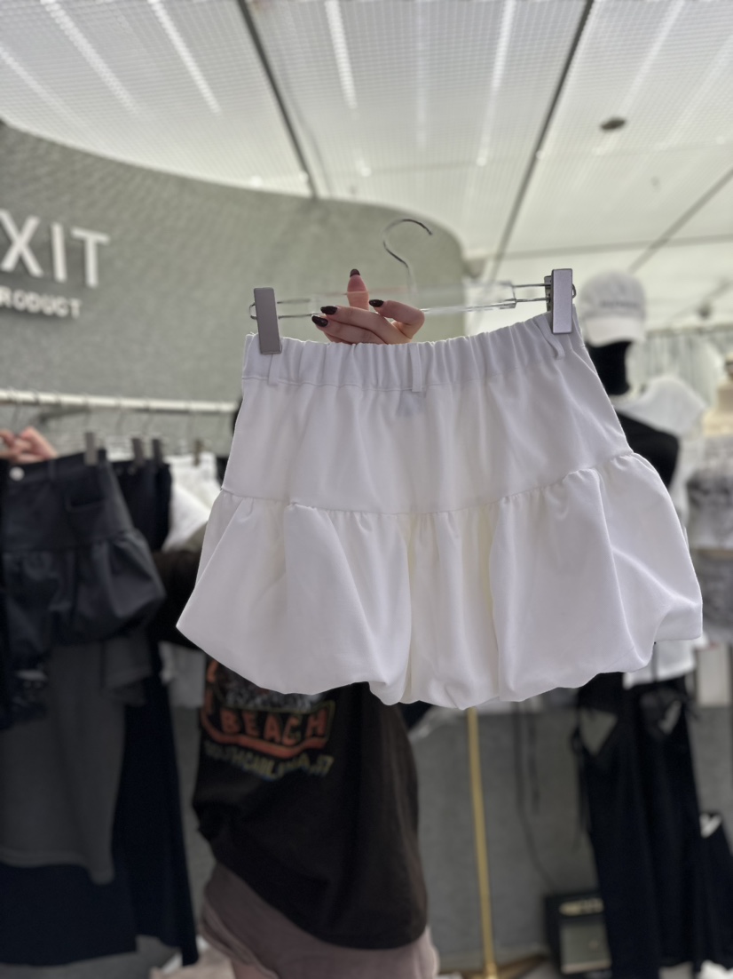 EXIT韓國直郵女裝新款休閑人氣時尚熱賣真品推薦24春夏短裙口袋EXIT短裙
