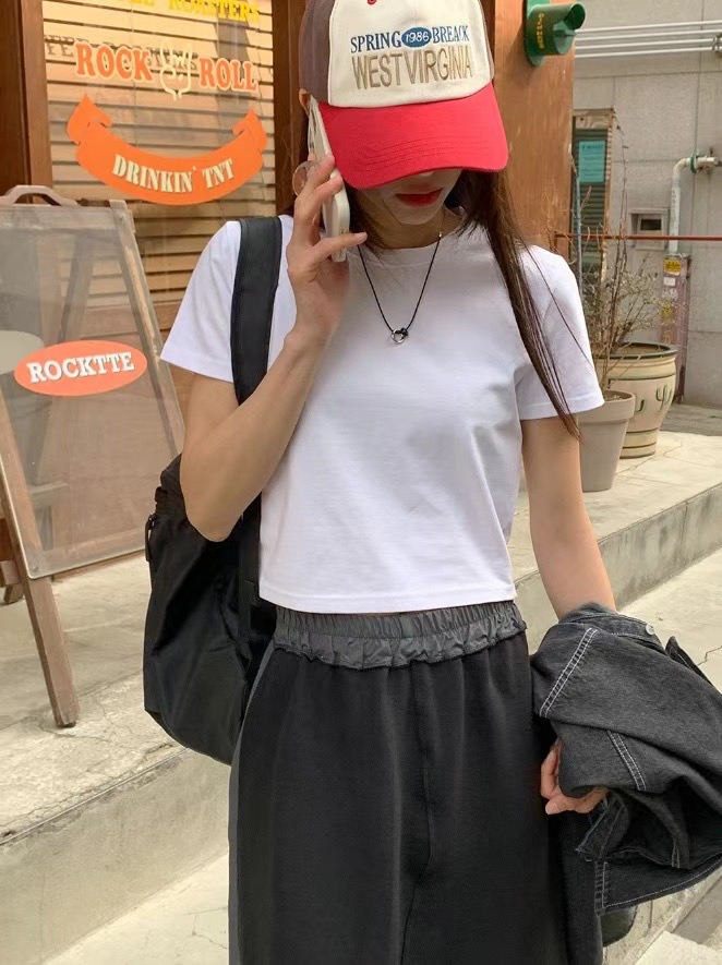 IMMENSE韓國直郵東大門實拍女裝新款職業推薦人氣24秋夏T恤IMMENSET恤圖色2