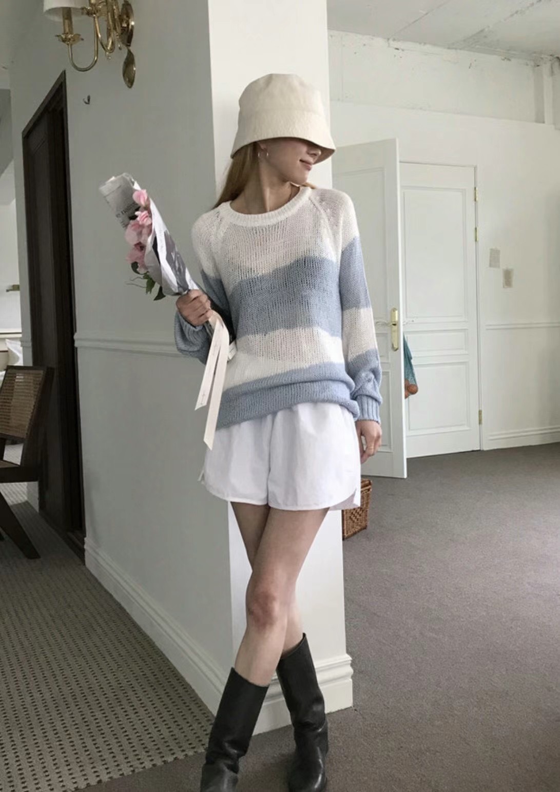 IMMENSE韓國直郵東大門實拍女裝新品休閑時尚職業真品人氣短褲IMMENSE短褲