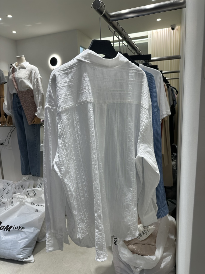 LIL直郵韓國代購女裝新品24春夏職業真品時尚熱賣襯衫蕾絲衫LIL襯衫/蕾絲衫