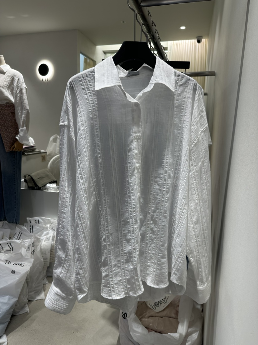 LIL直郵韓國代購女裝新品24春夏職業真品時尚熱賣襯衫蕾絲衫LIL襯衫/蕾絲衫