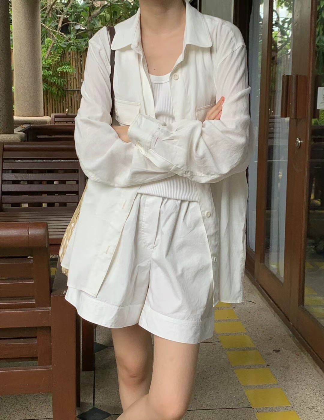 MAY SEVEN韓國直郵女士新款人氣職業真品24秋夏夾克亞麻MAY SEVEN夾克圖色1