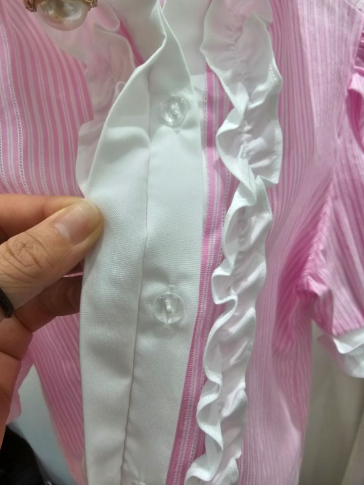 SUGAR直郵韓國代購女裝新款休閑真品人氣職業24秋夏襯衫蕾絲衫SUGAR襯衫/蕾絲衫