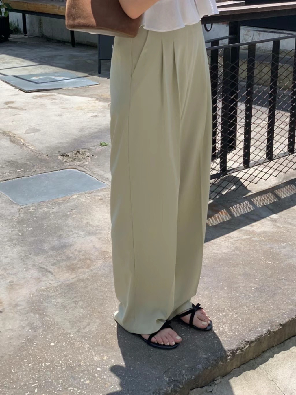 SAGE韓國直郵東大門代購女裝新款真品24秋夏休閑職業休閑褲SAGE休閑褲