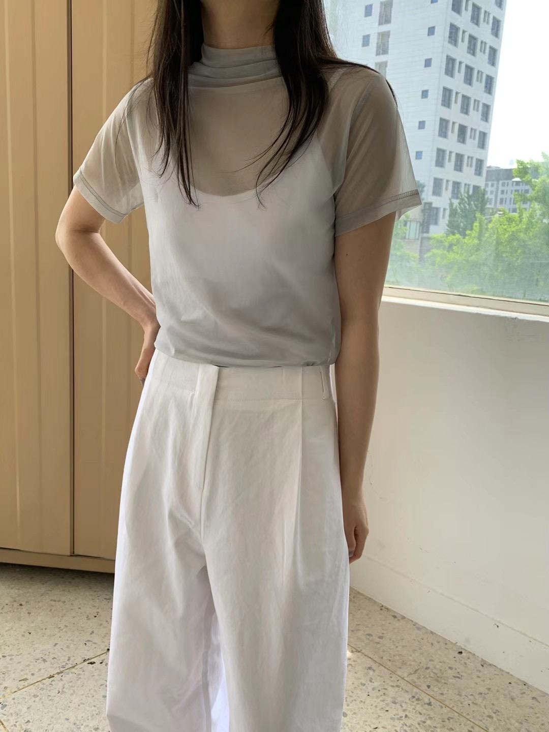 SAGE韓國直郵女裝新品熱賣職業推薦人氣24秋夏真品休閑T恤SAGET恤圖色3
