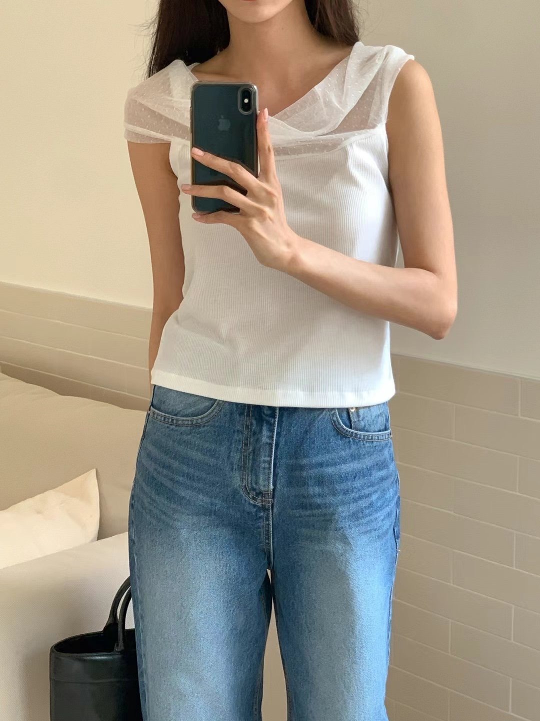 SALT.B韓國直郵東大門代購女士新品24秋夏休閑職業熱賣T恤SALT.BT恤