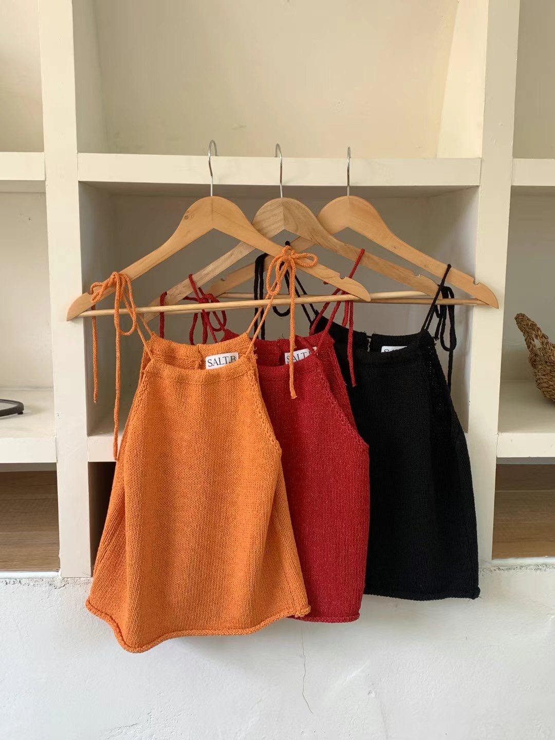 SALT.B韓國直郵女裝新款推薦職業24秋夏真品休閑吊帶背心SALT.B吊帶/背心