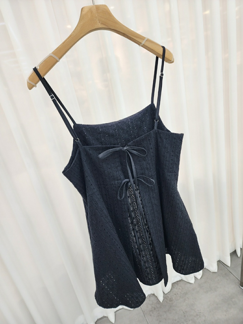 THE FIRST-Q直郵韓國代購女裝新款推薦真品熱賣吊帶背心刺繡THE FIRST-Q吊帶/背心