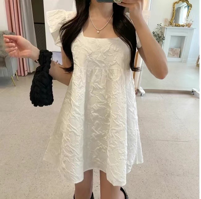 VERA韓國直郵東大門實拍女士新款時尚職業熱賣連衣裙荷葉邊VERA連衣裙