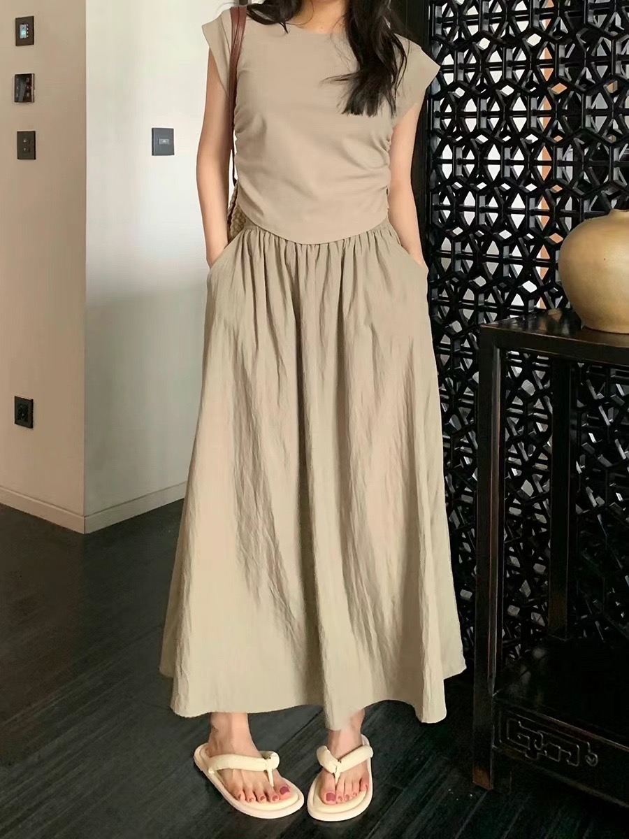 VERA韓國直郵東大門代購女士新款24秋夏真品熱賣休閑長裙VERA長裙圖色5