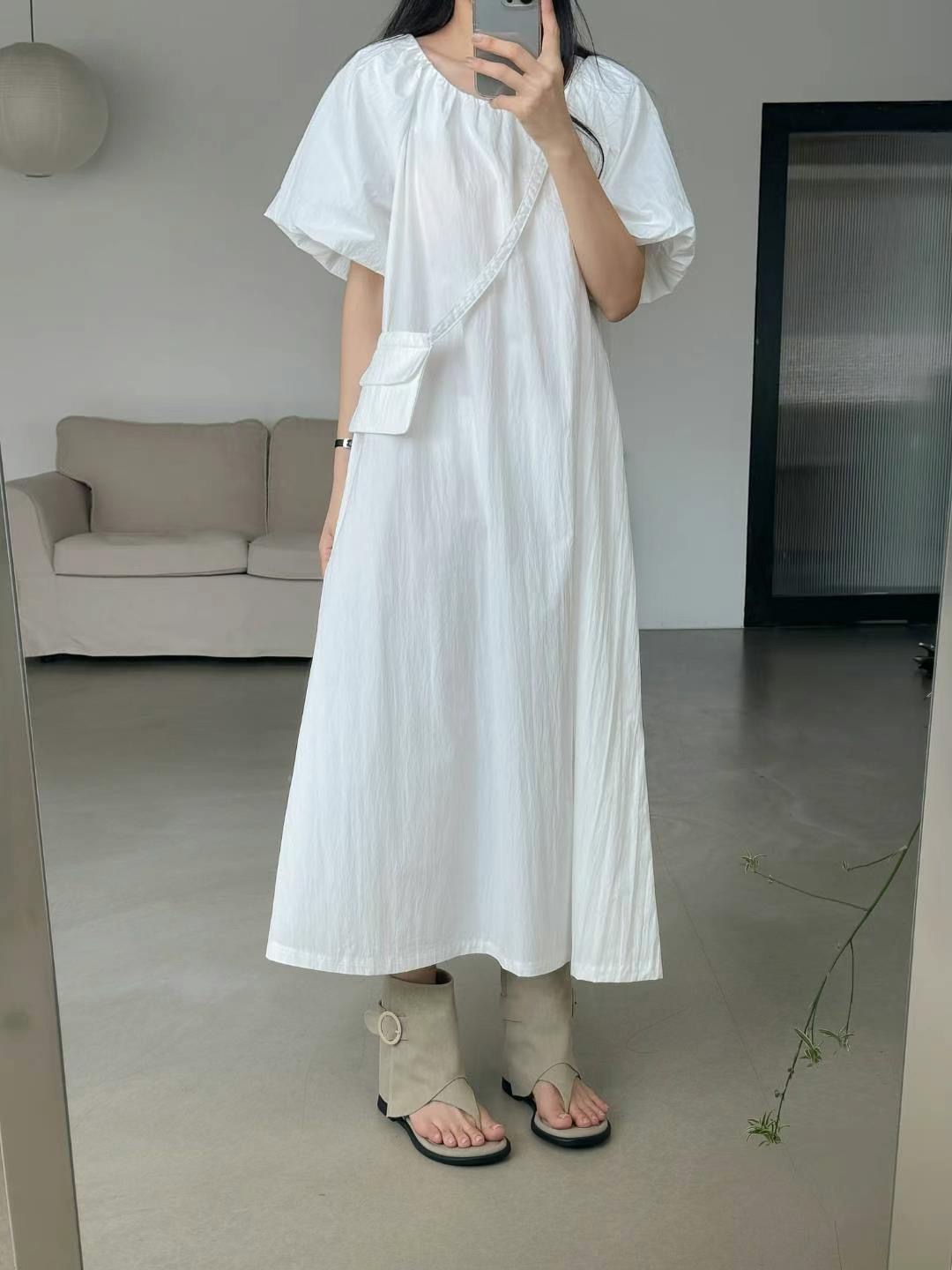 ANDBYL直郵韓國代購女裝新品時尚熱賣休閑人氣推薦連衣裙口袋ANDBYL連衣裙圖色3