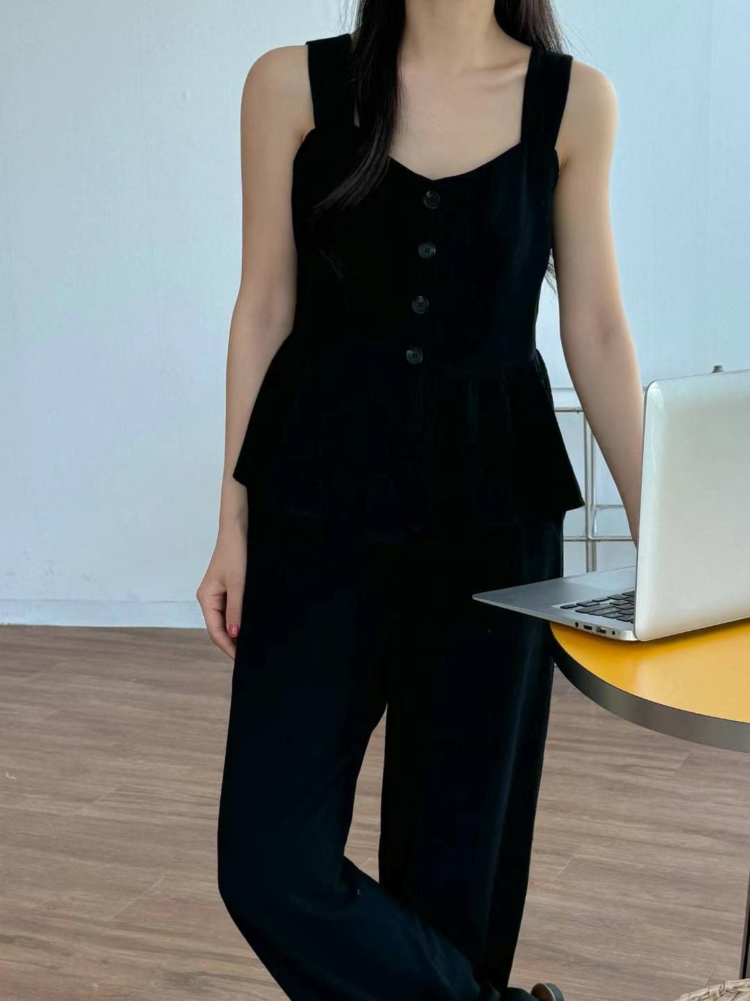 ANDBYL直郵韓國代購女裝新品24秋夏真品休閑時尚吊帶背心ANDBYL吊帶/背心