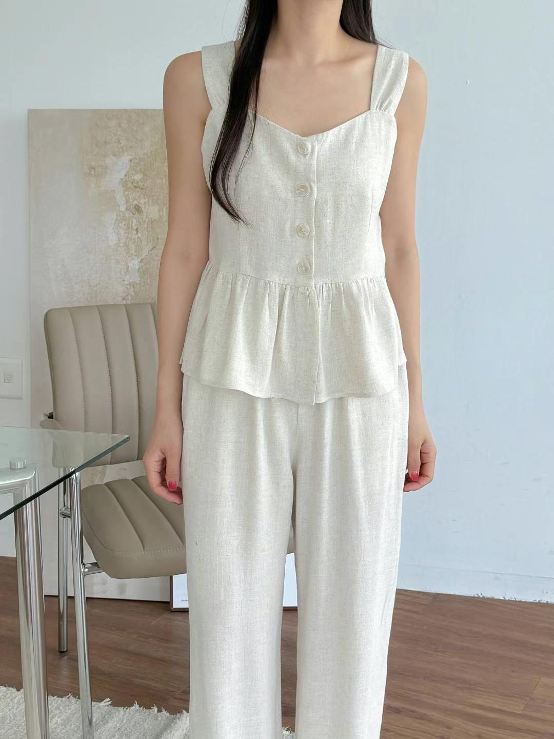ANDBYL直郵韓國代購女裝新品24秋夏真品休閑時尚吊帶背心ANDBYL吊帶/背心圖色2