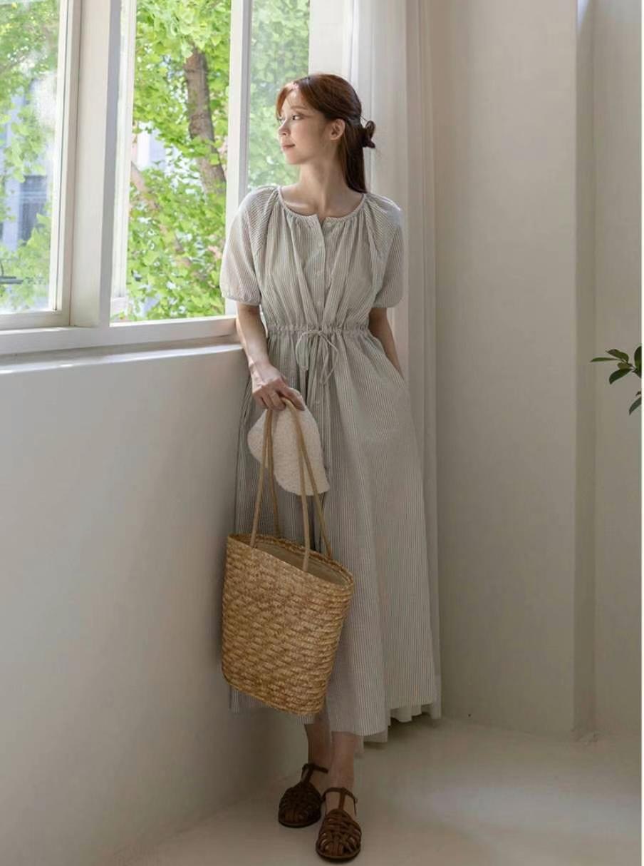 BASIC FEMME-베이직팜므-OT韓國直郵女裝新品真品連衣裙BASIC FEMME連衣裙