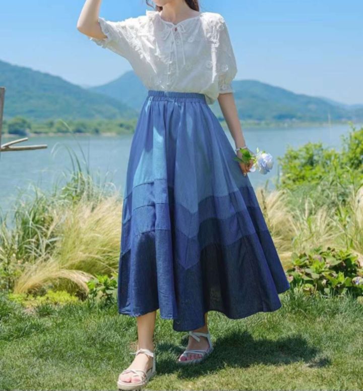 BLING BLING韓國直郵女裝新款推薦24秋夏休閑人氣熱賣長裙BLING BLING-S長裙圖色1