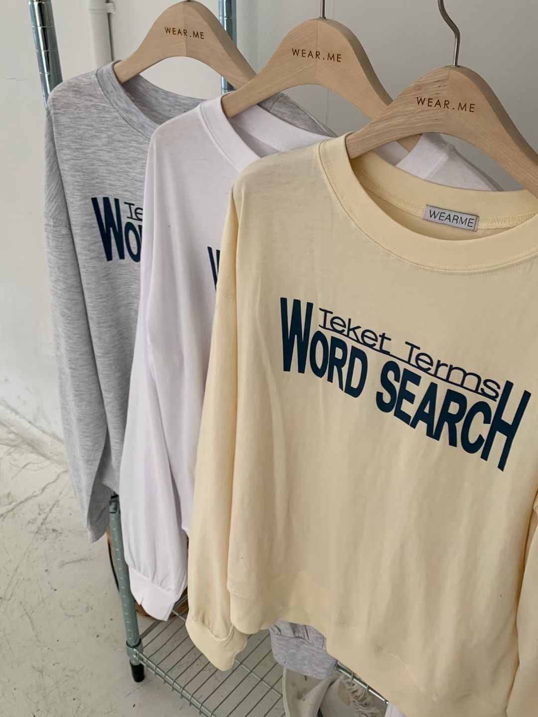 WEARME韓國直郵東大門實拍女裝新品真品推薦職業24春夏衛衣WEARME衛衣圖色2左二色