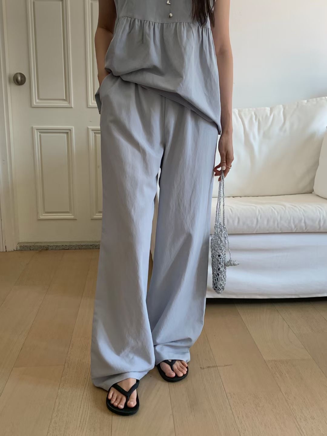 WEARME韓國直郵東大門代購女裝新品時尚休閑24春夏休閑褲WEARME休閑褲圖色2