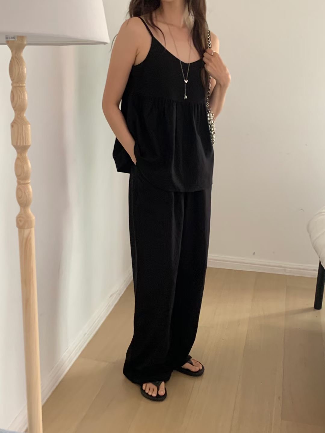 WEARME韓國直郵東大門代購女裝新品時尚休閑24春夏休閑褲WEARME休閑褲圖色3