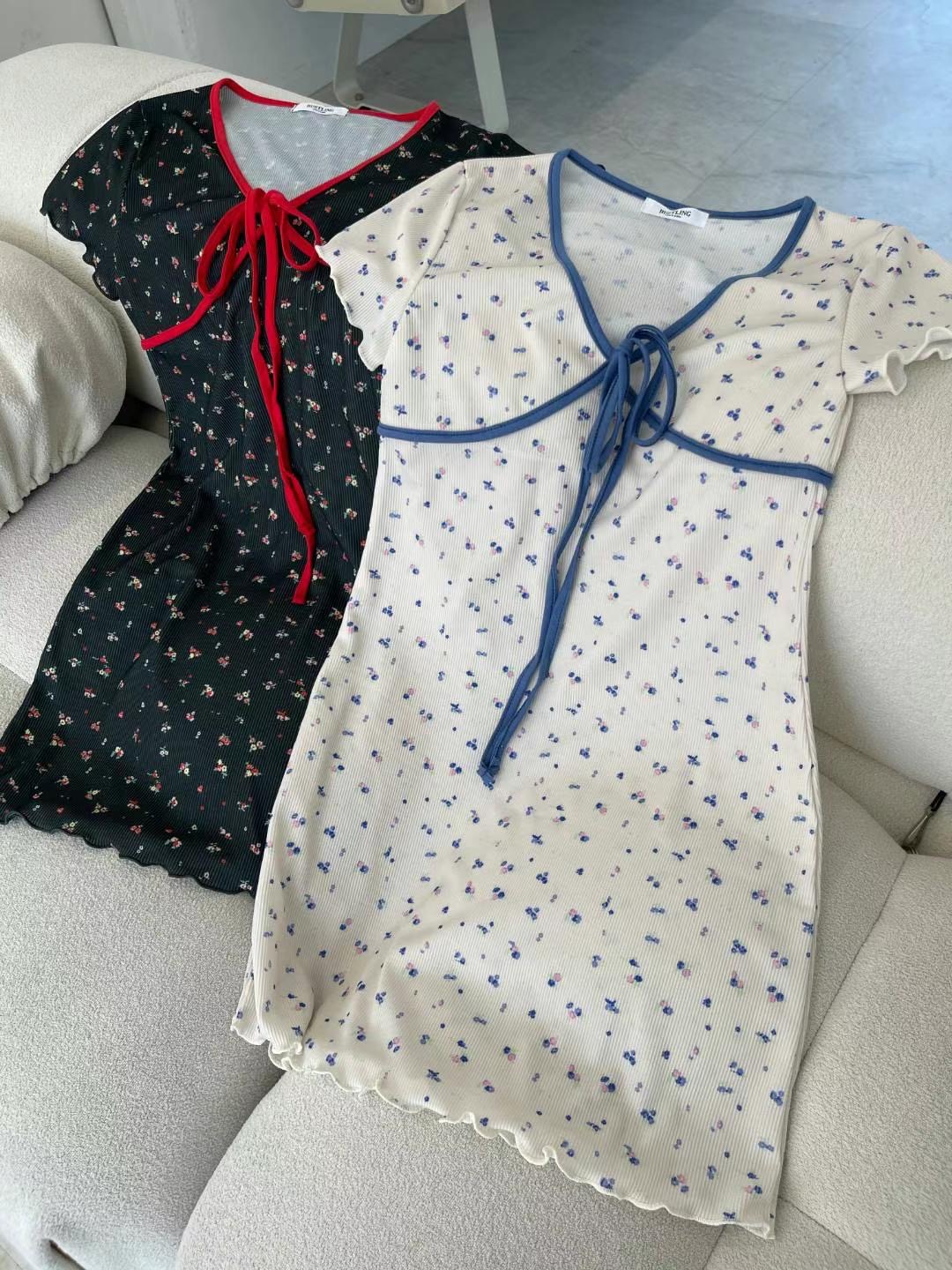 BUSTLING直郵韓國代購女裝新款人氣休閑24春夏時尚連衣裙BUSTLING連衣裙