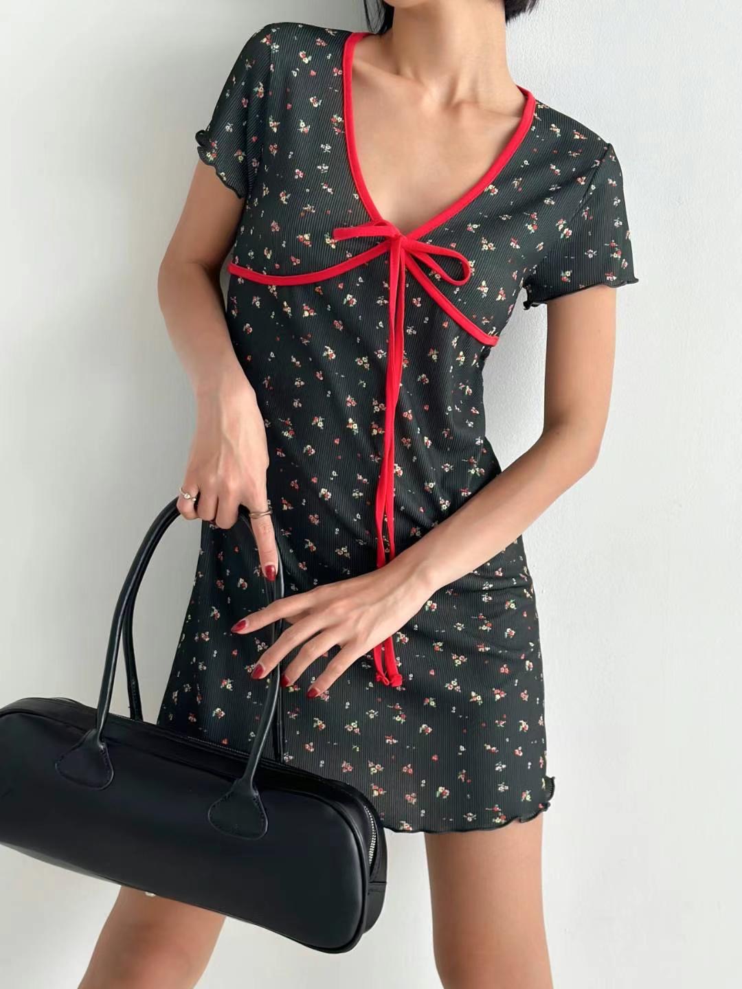 BUSTLING直郵韓國代購女裝新款人氣休閑24春夏時尚連衣裙BUSTLING連衣裙圖色2