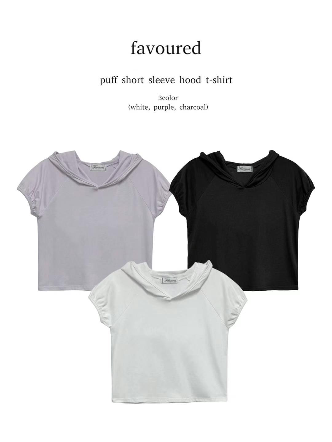 FAVOURED韓國直郵東大門代購女裝新品真品休閑時尚24春夏T恤連帽FAVOUREDT恤