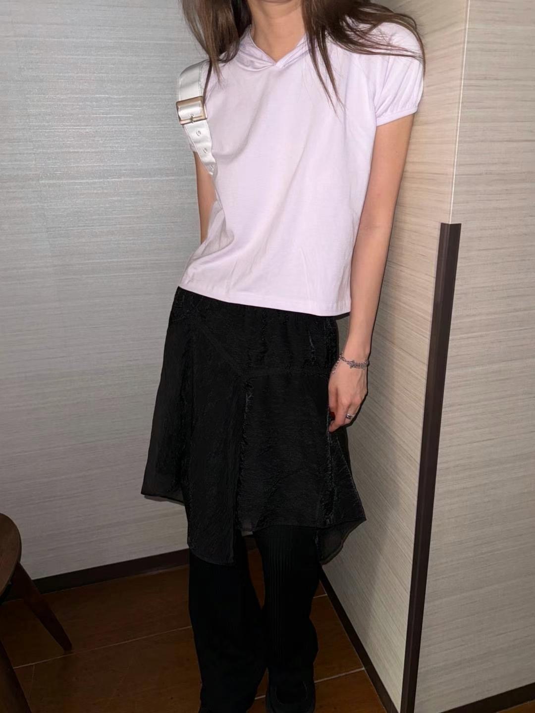 FAVOURED韓國直郵東大門代購女裝新品真品休閑時尚24春夏T恤連帽FAVOUREDT恤