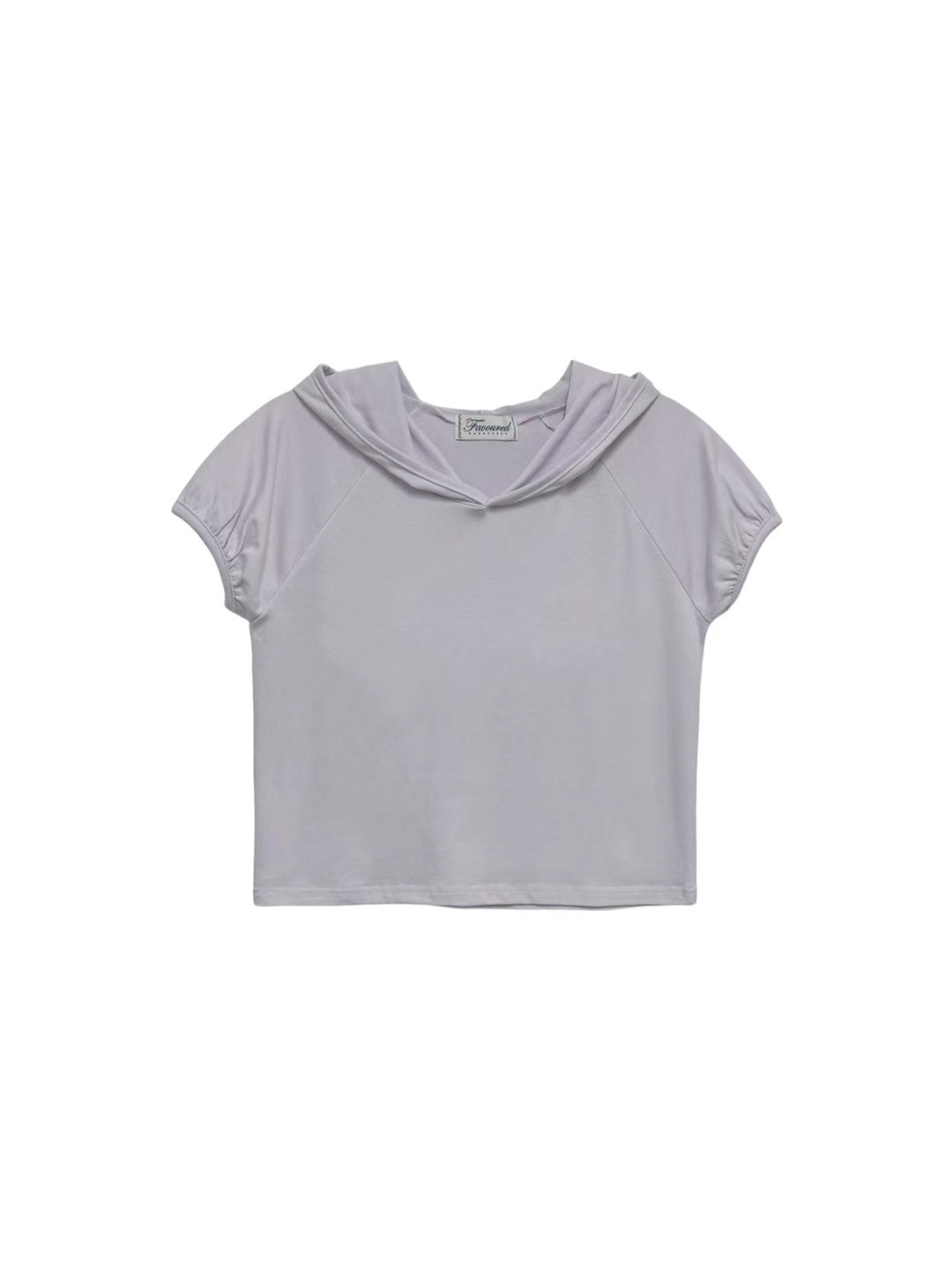 FAVOURED韓國直郵東大門代購女裝新品真品休閑時尚24春夏T恤連帽FAVOUREDT恤圖色1