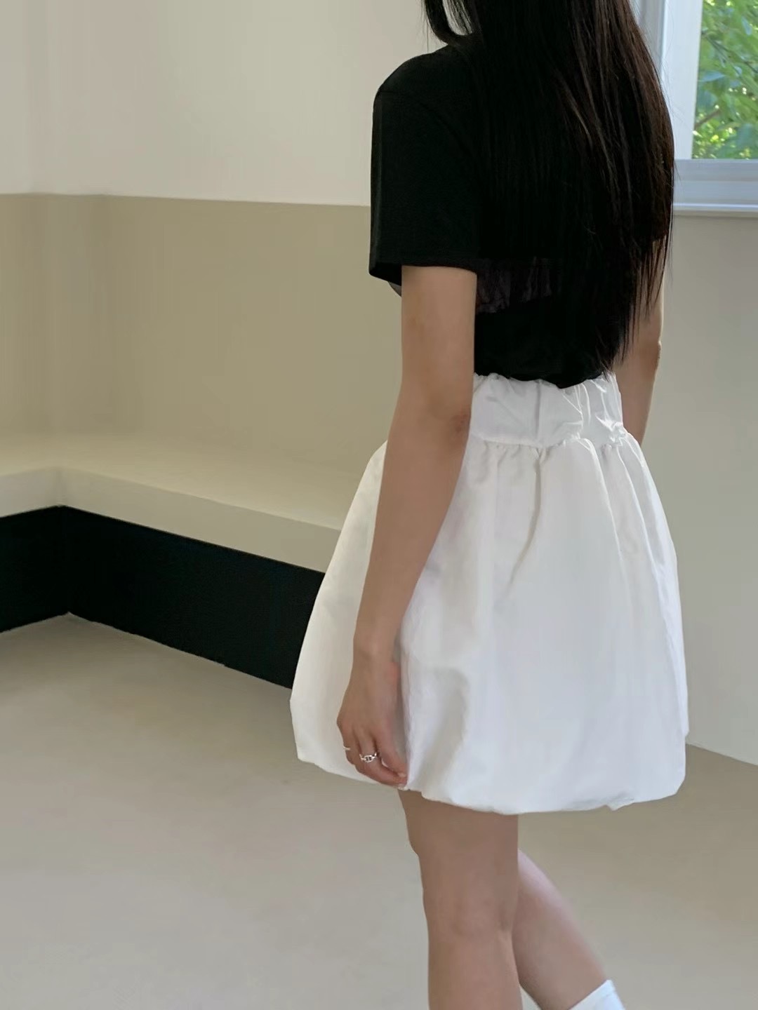 HWYL直郵韓國代購女裝新品24春夏職業推薦真品休閑時尚短裙ELMU短裙