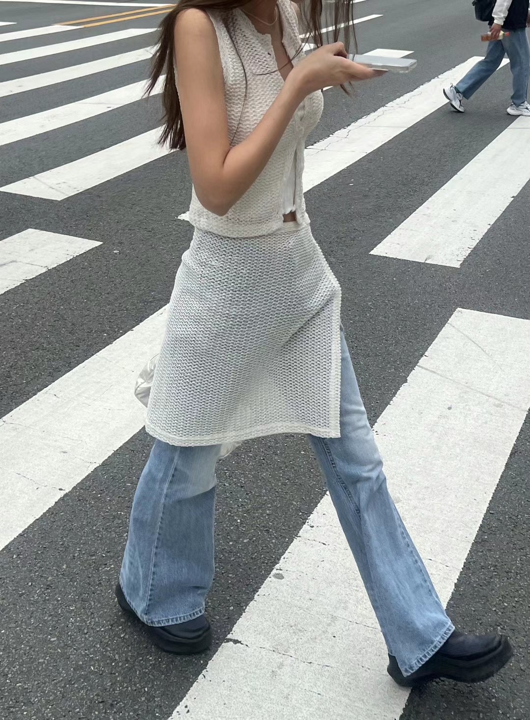 HWYL韓國直郵東大門實拍女裝新品職業24春夏熱賣真品套裝ELMU套裝圖色3