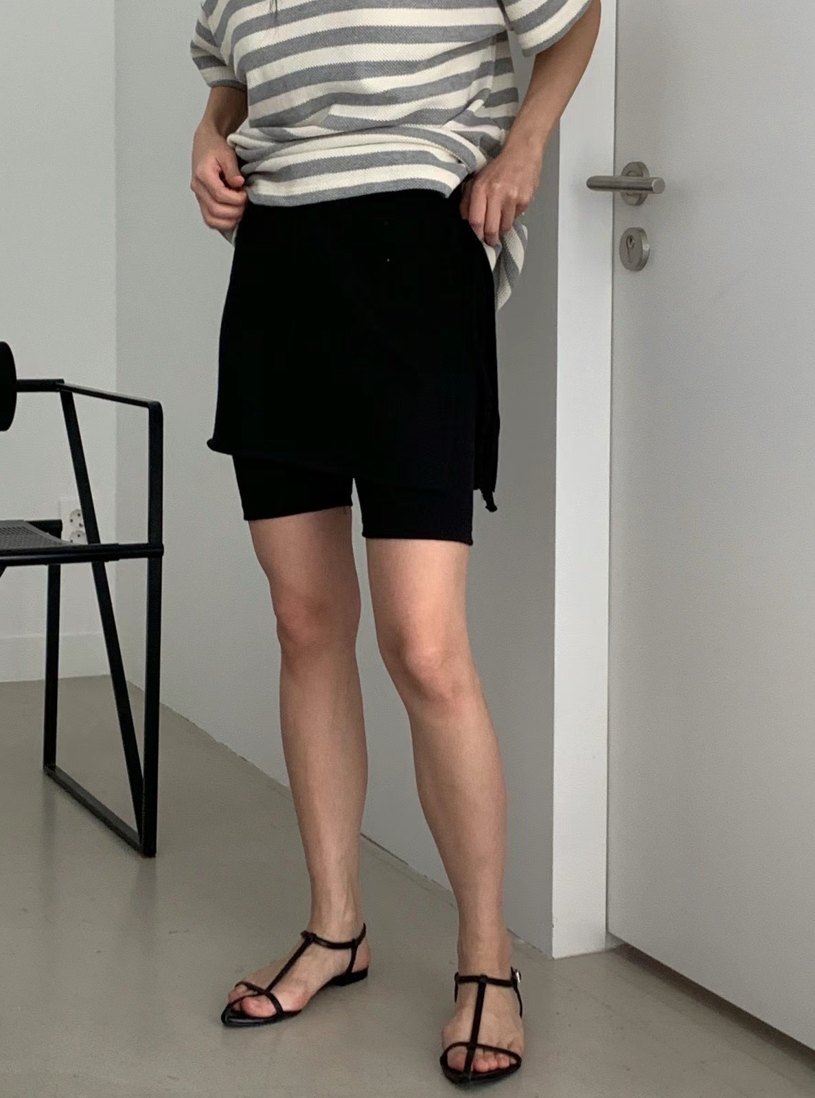 HWYL韓國直郵東大門代購女裝新款時尚熱賣24春夏推薦裙褲ELMU裙褲圖色2